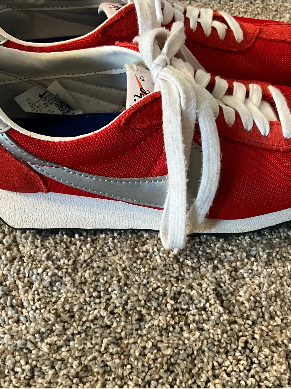 Nike Red and White Women's Sneakers